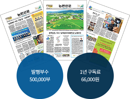 발생부수 350,000부, 1년구독료 60,000원