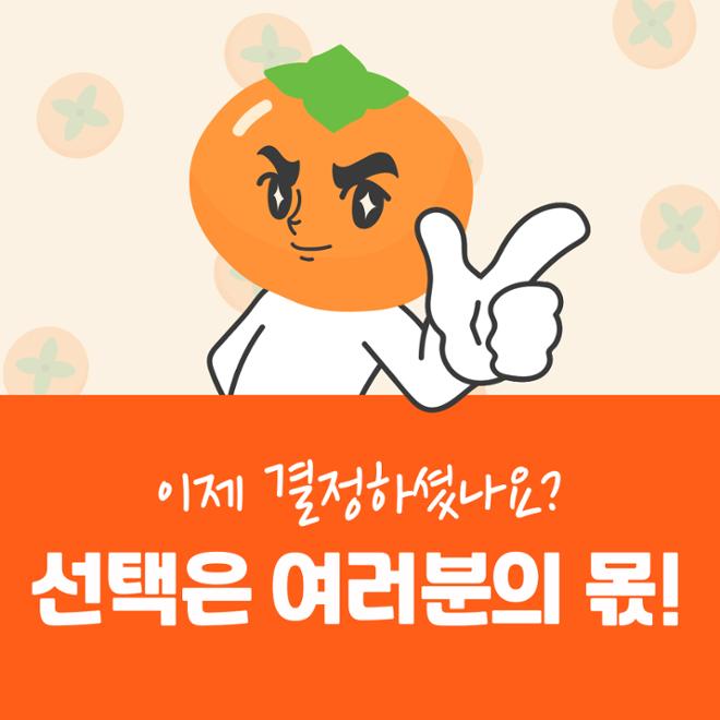 [카드뉴스] 맛대맛 - 홍시 vs. 단감 